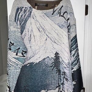 VILARASAS Blue and Gray Women's Sweater